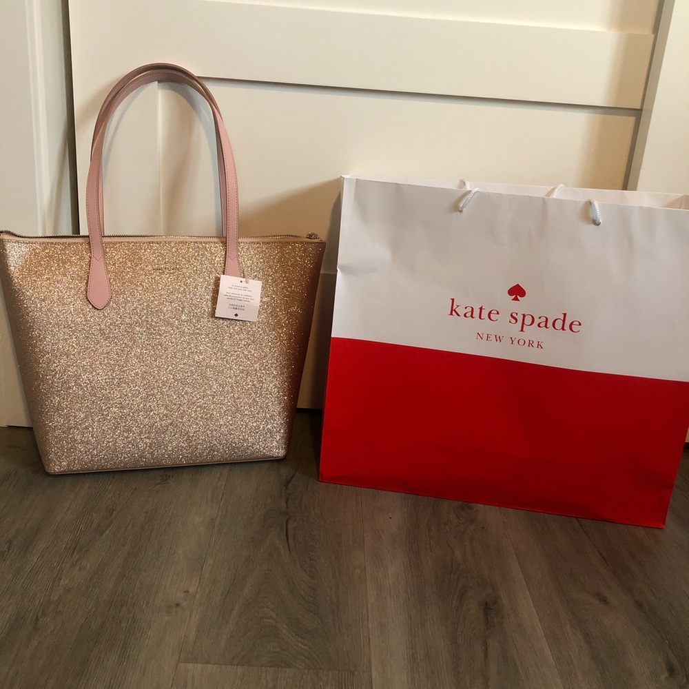 NWT Kate Spade Joeley Tote in Rose Gold— Large